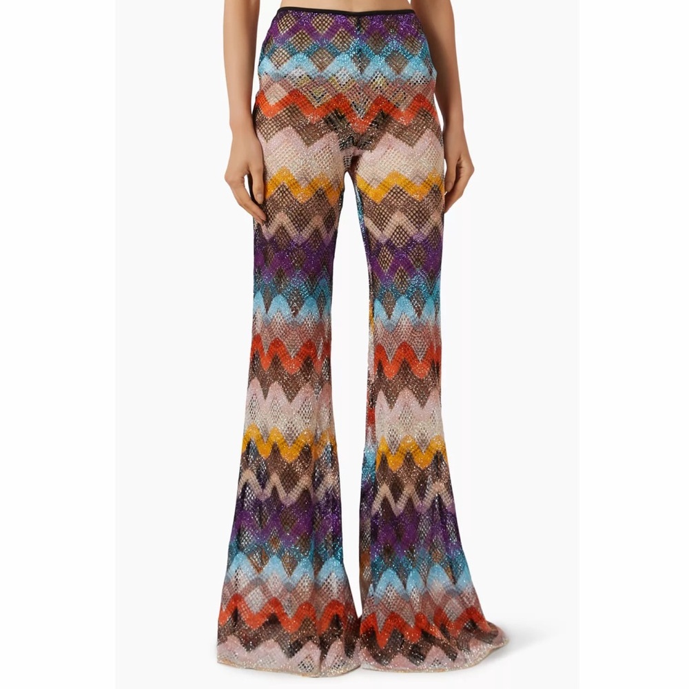 Missoni Colorful Zigzag Flare Pants - NWT